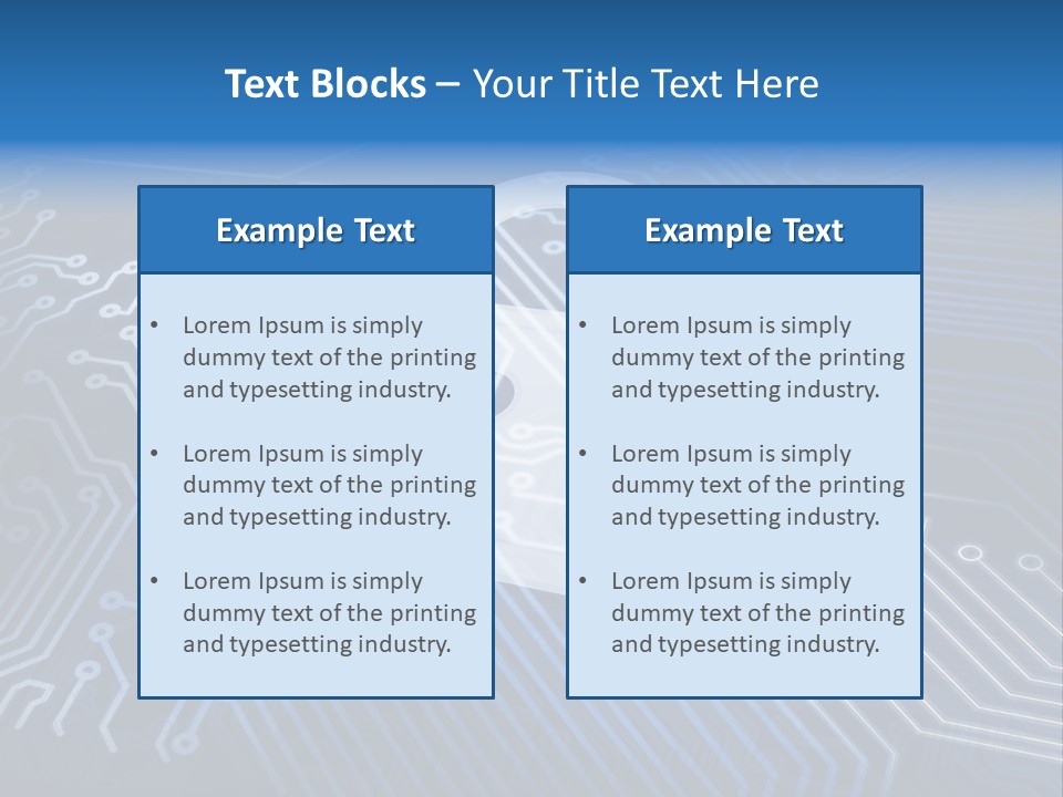 A Padlock On Top Of A Circuit Board PowerPoint Template