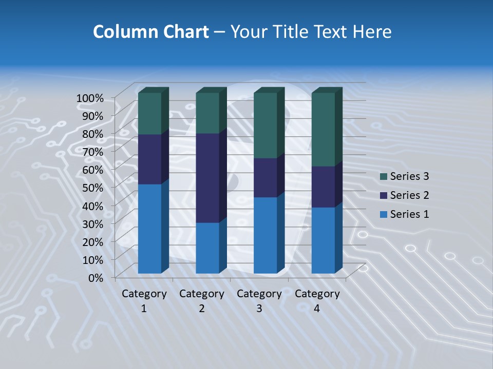 A Padlock On Top Of A Circuit Board PowerPoint Template