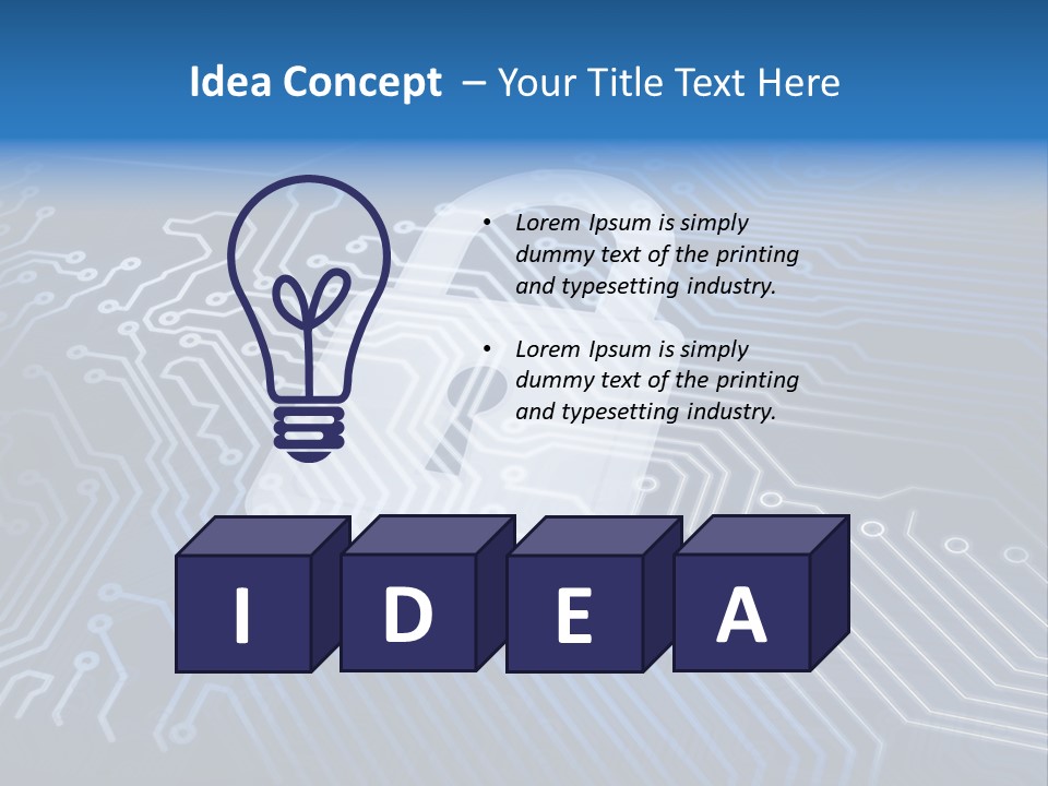 A Padlock On Top Of A Circuit Board PowerPoint Template