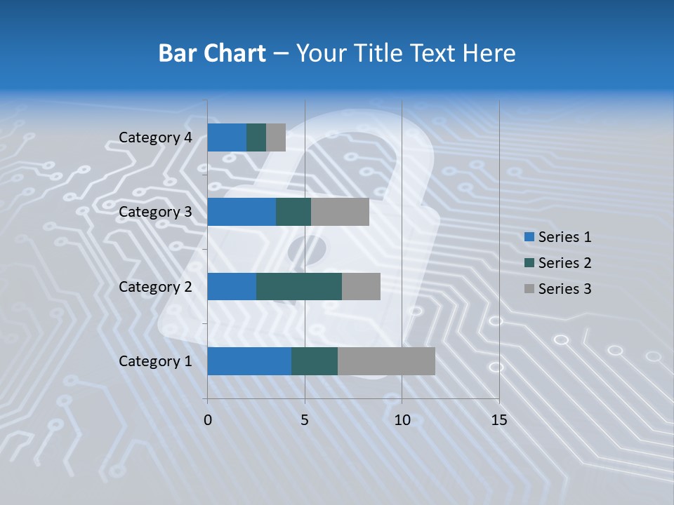 A Padlock On Top Of A Circuit Board PowerPoint Template