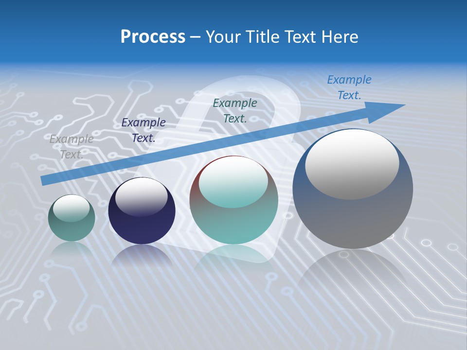 A Padlock On Top Of A Circuit Board PowerPoint Template