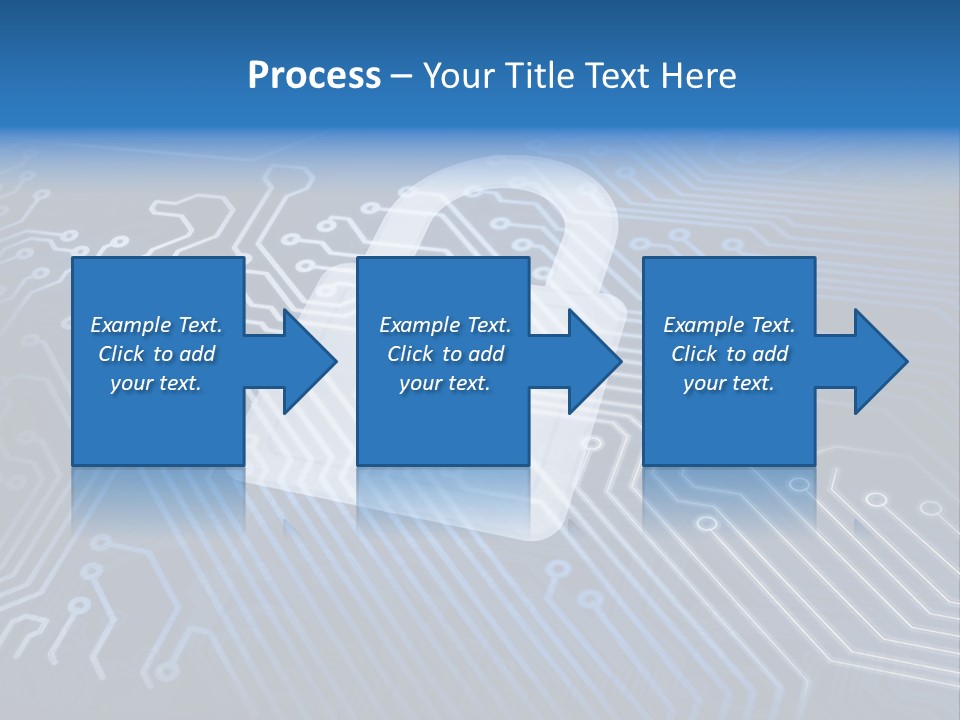 A Padlock On Top Of A Circuit Board PowerPoint Template
