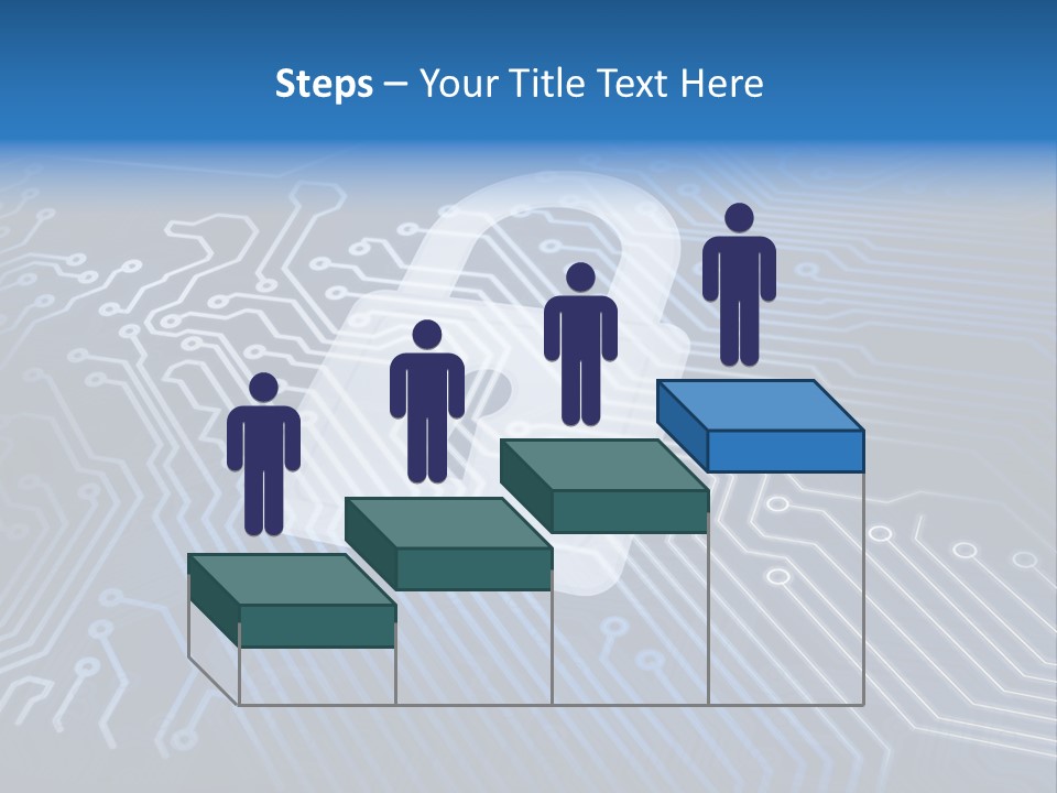 A Padlock On Top Of A Circuit Board PowerPoint Template