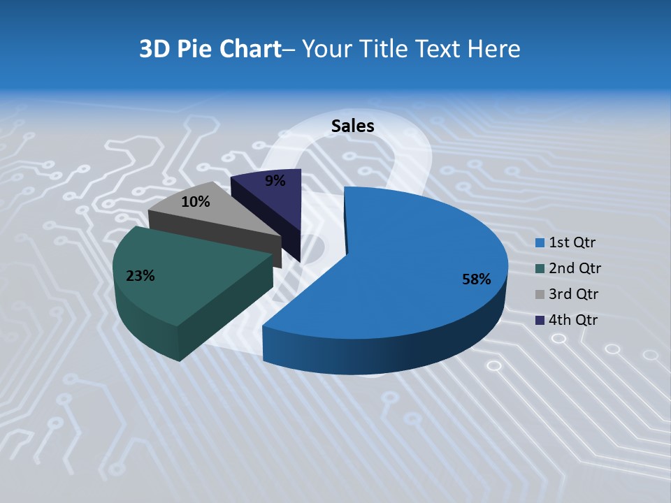 A Padlock On Top Of A Circuit Board PowerPoint Template