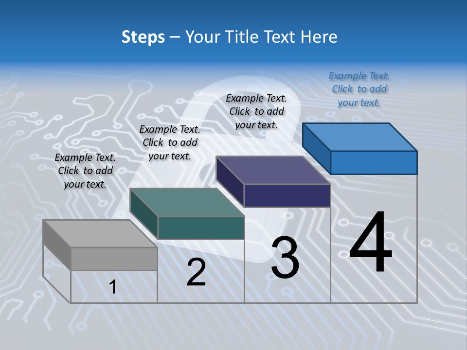 A Padlock On Top Of A Circuit Board PowerPoint Template