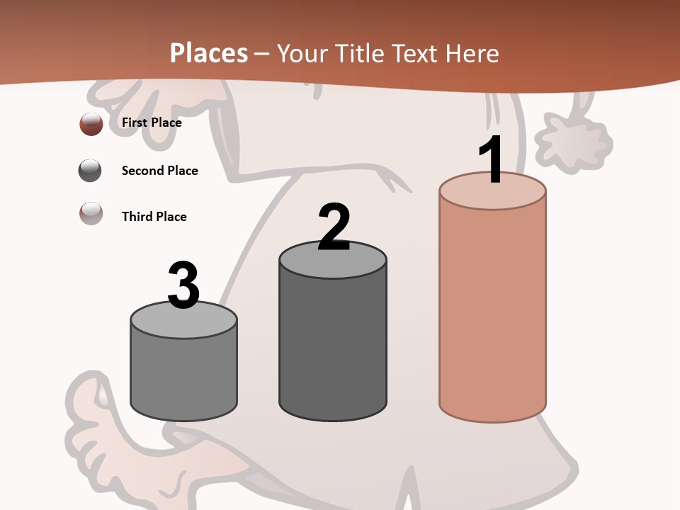 A Man With A Hat On His Head Is Pointing At Something PowerPoint Template