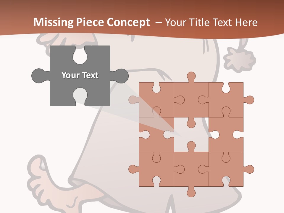 A Man With A Hat On His Head Is Pointing At Something PowerPoint Template