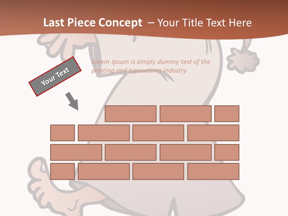 A Man With A Hat On His Head Is Pointing At Something PowerPoint Template