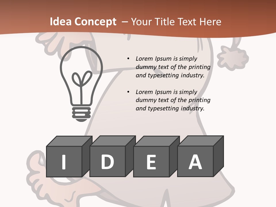 A Man With A Hat On His Head Is Pointing At Something PowerPoint Template