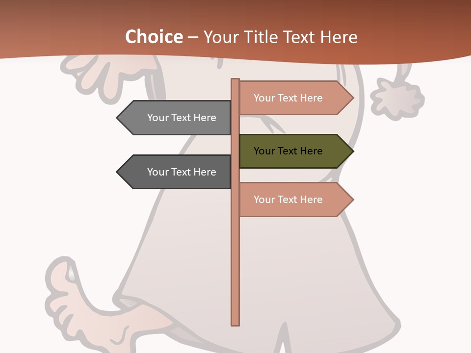 A Man With A Hat On His Head Is Pointing At Something PowerPoint Template