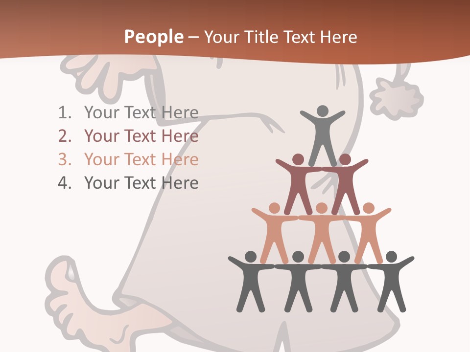 A Man With A Hat On His Head Is Pointing At Something PowerPoint Template