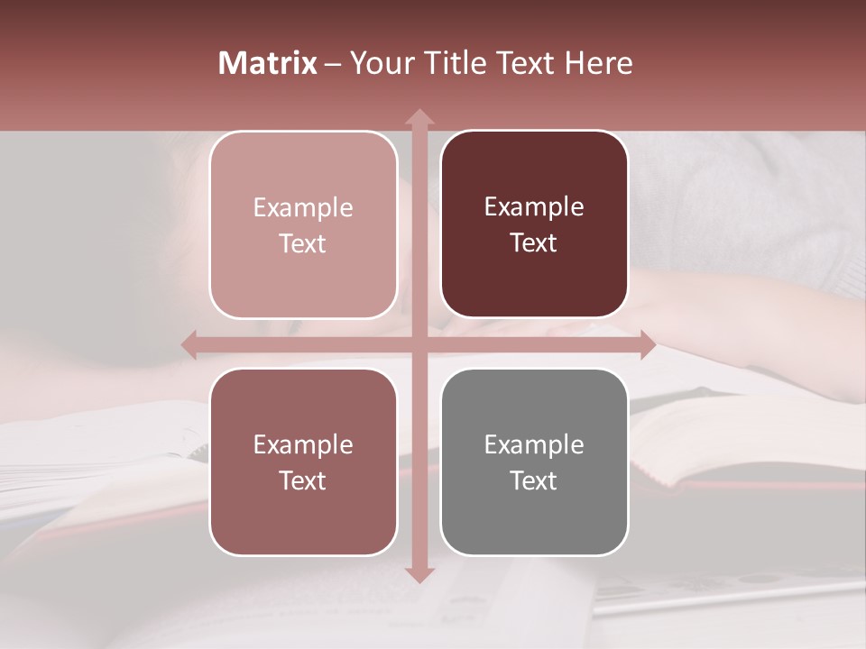 A Young Girl Sleeping On Top Of A Book PowerPoint Template