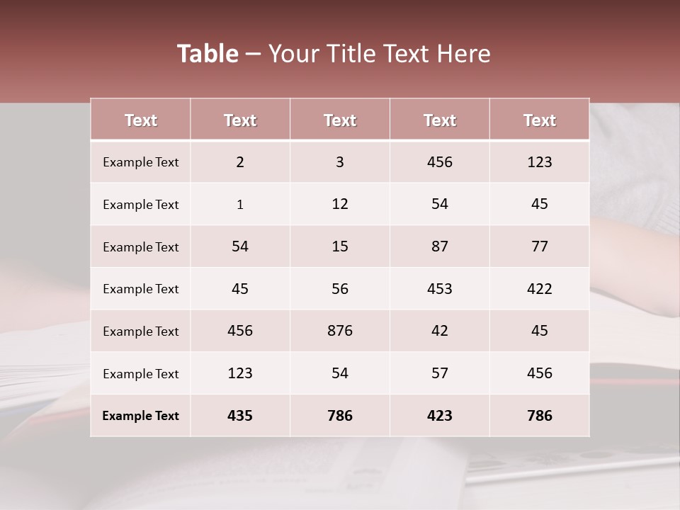 A Young Girl Sleeping On Top Of A Book PowerPoint Template