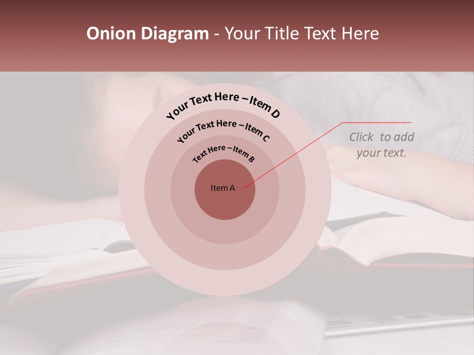 A Young Girl Sleeping On Top Of A Book PowerPoint Template