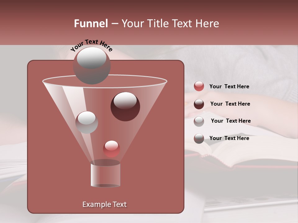 A Young Girl Sleeping On Top Of A Book PowerPoint Template