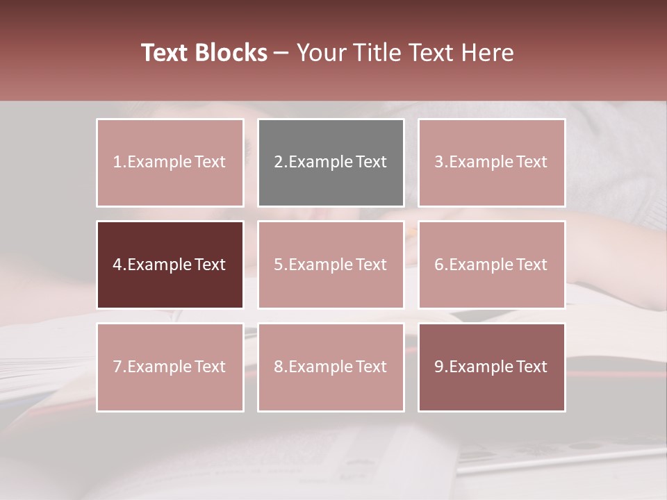 A Young Girl Sleeping On Top Of A Book PowerPoint Template