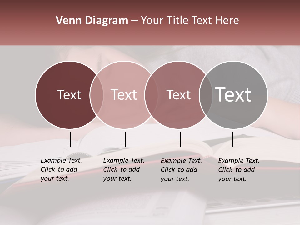 A Young Girl Sleeping On Top Of A Book PowerPoint Template