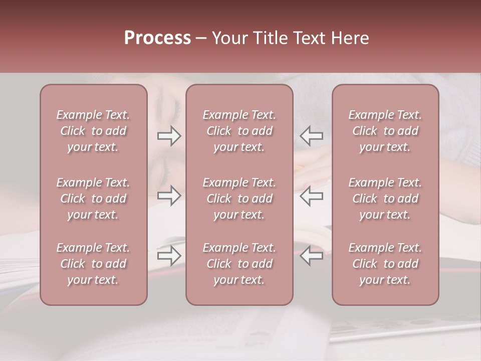 A Young Girl Sleeping On Top Of A Book PowerPoint Template