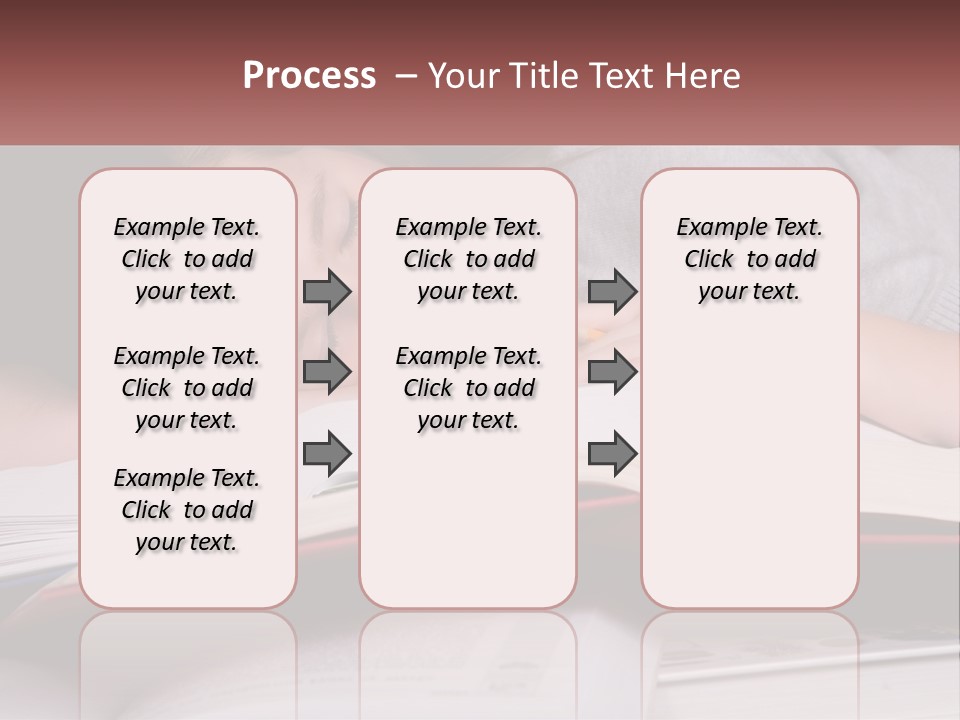 A Young Girl Sleeping On Top Of A Book PowerPoint Template