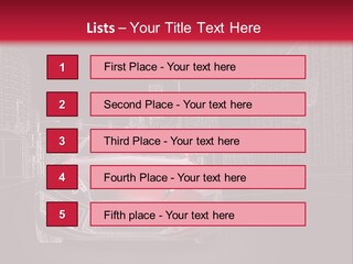 A Red Sports Car On A Black And Red Background PowerPoint Template