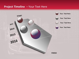 A Red Sports Car On A Black And Red Background PowerPoint Template