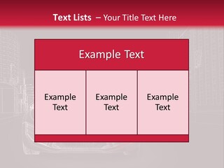 A Red Sports Car On A Black And Red Background PowerPoint Template