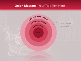 A Red Sports Car On A Black And Red Background PowerPoint Template