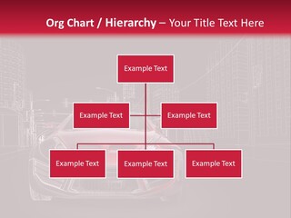 A Red Sports Car On A Black And Red Background PowerPoint Template