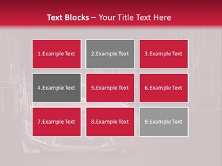 A Red Sports Car On A Black And Red Background PowerPoint Template