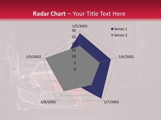 A Red Sports Car On A Black And Red Background PowerPoint Template