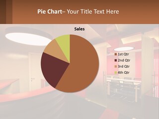 A Conference Room With A Table And Chairs PowerPoint Template