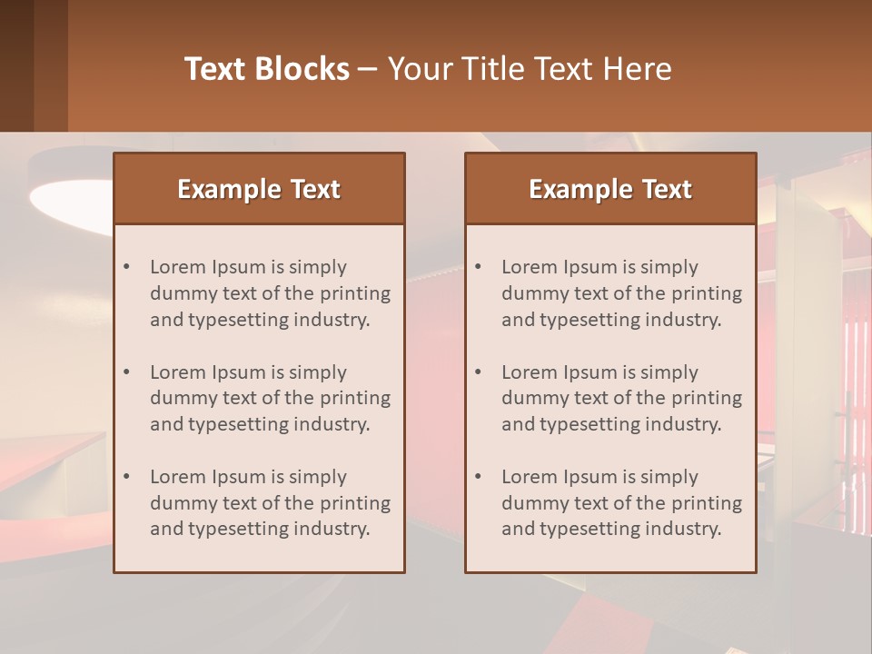 A Conference Room With A Table And Chairs PowerPoint Template