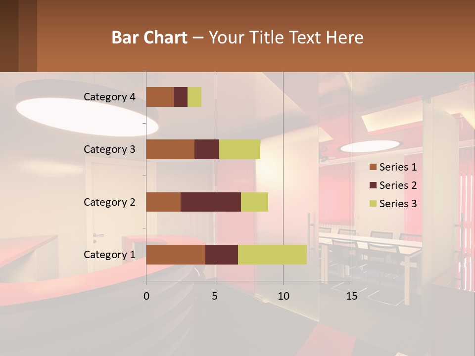 A Conference Room With A Table And Chairs PowerPoint Template