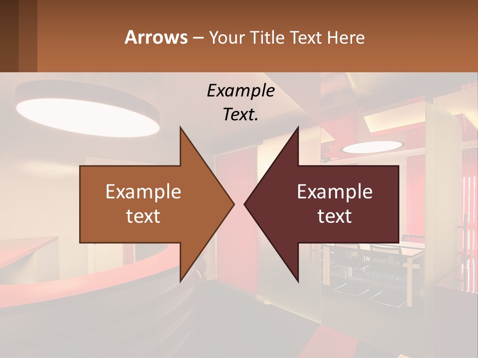 A Conference Room With A Table And Chairs PowerPoint Template