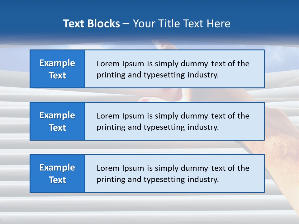 A Hand Is Pointing To The Sky Through A Window PowerPoint Template