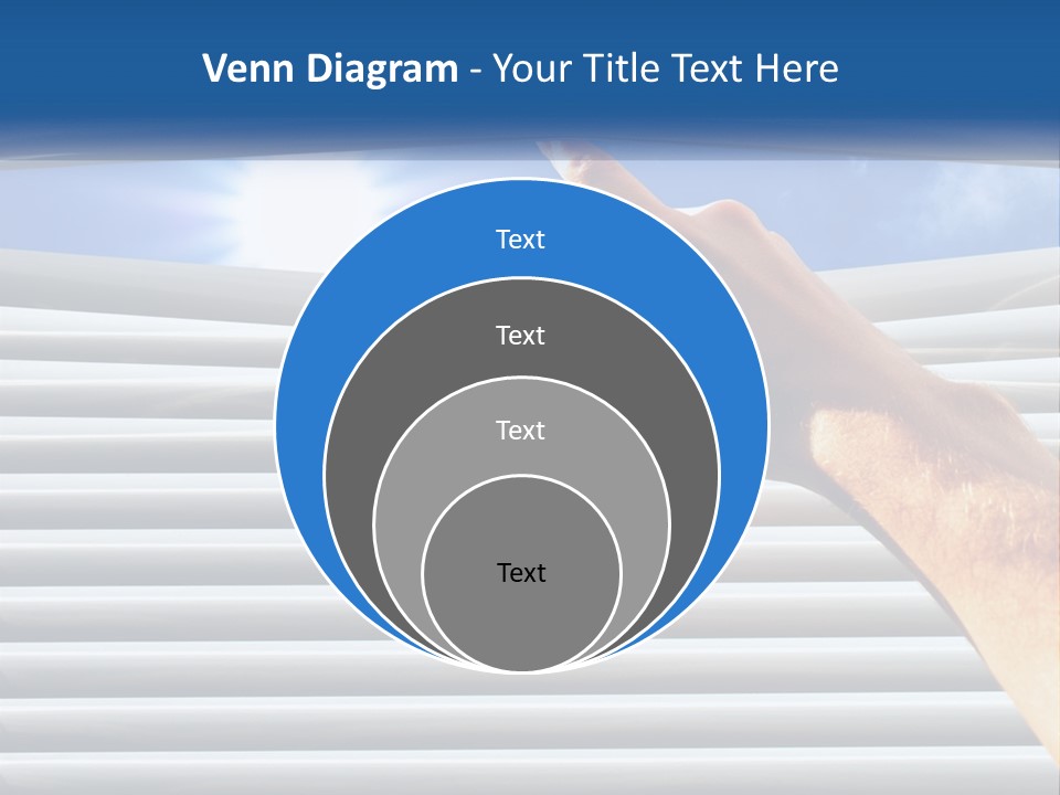 A Hand Is Pointing To The Sky Through A Window PowerPoint Template