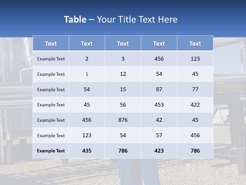 A Woman In Blue Overalls And A Red Hard Hat Standing In Front Of A PowerPoint Template