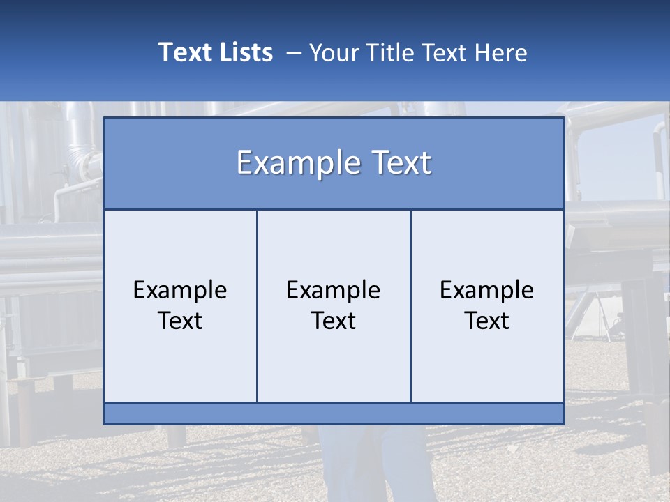 A Woman In Blue Overalls And A Red Hard Hat Standing In Front Of A PowerPoint Template