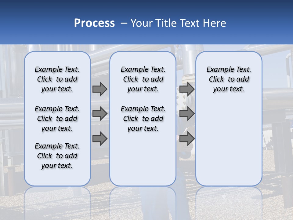 A Woman In Blue Overalls And A Red Hard Hat Standing In Front Of A PowerPoint Template