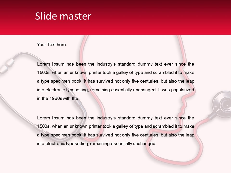 A Stethoscope Next To A Stethoscope With A Doctor ' PowerPoint Template