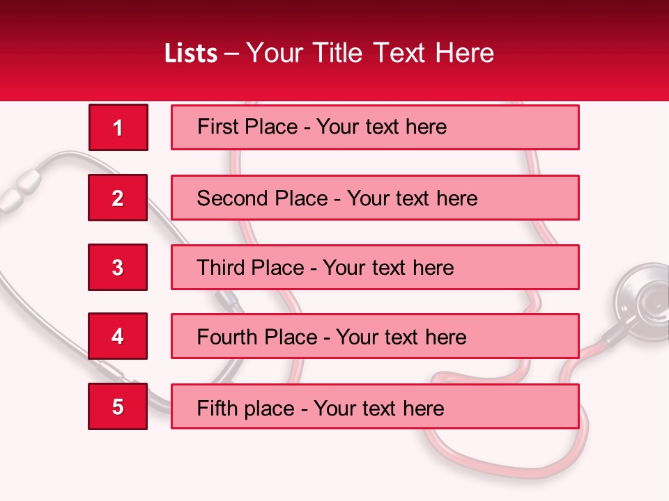 A Stethoscope Next To A Stethoscope With A Doctor ' PowerPoint Template