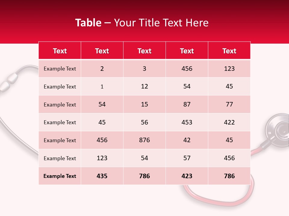 A Stethoscope Next To A Stethoscope With A Doctor ' PowerPoint Template