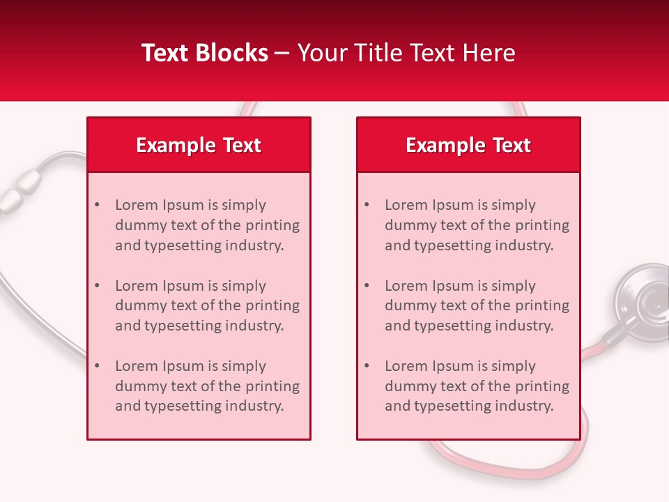 A Stethoscope Next To A Stethoscope With A Doctor ' PowerPoint Template