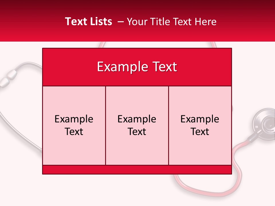 A Stethoscope Next To A Stethoscope With A Doctor ' PowerPoint Template