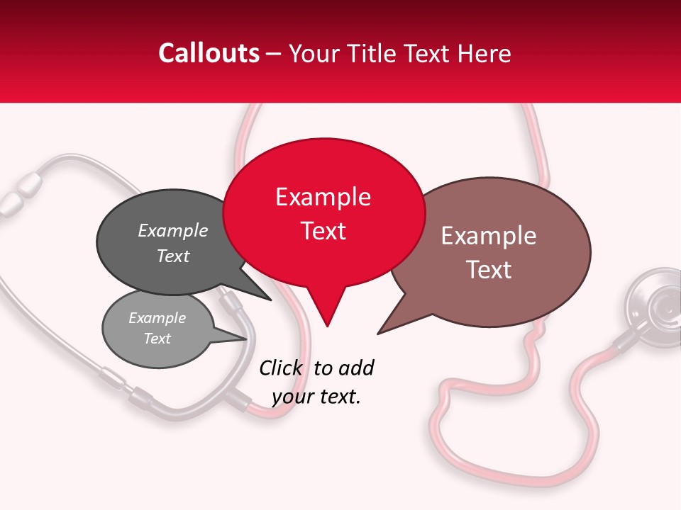 A Stethoscope Next To A Stethoscope With A Doctor ' PowerPoint Template