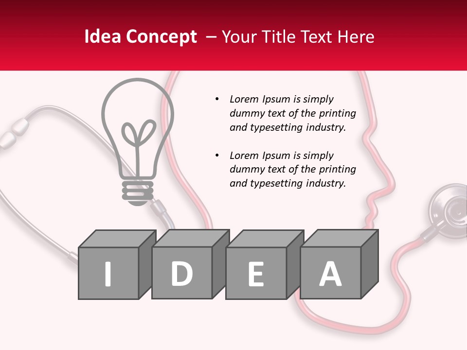 A Stethoscope Next To A Stethoscope With A Doctor ' PowerPoint Template