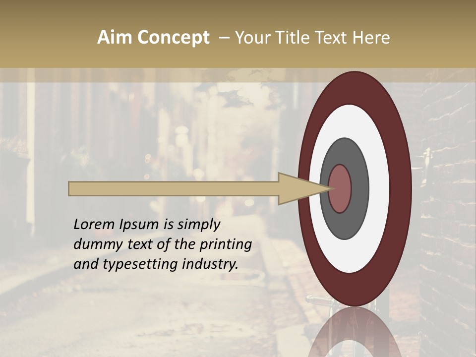 A Bike Parked On The Side Of A Street PowerPoint Template