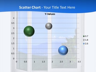 An Open Window With A View Of A Mountain PowerPoint Template