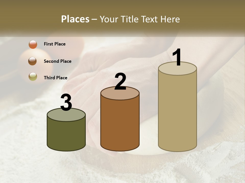 A Person Kneading Dough On Top Of A Wooden Table PowerPoint Template