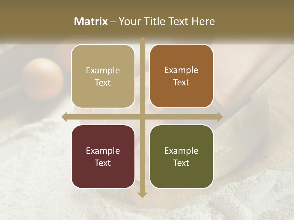 A Person Kneading Dough On Top Of A Wooden Table PowerPoint Template